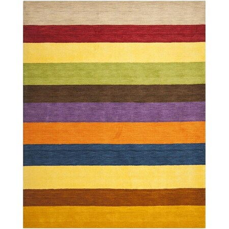 Safavieh Himalaya Large Rectangle Area Rug, Yellow and Multi - 8 ft. - 9 in. x 12 ft. HIM584A-9